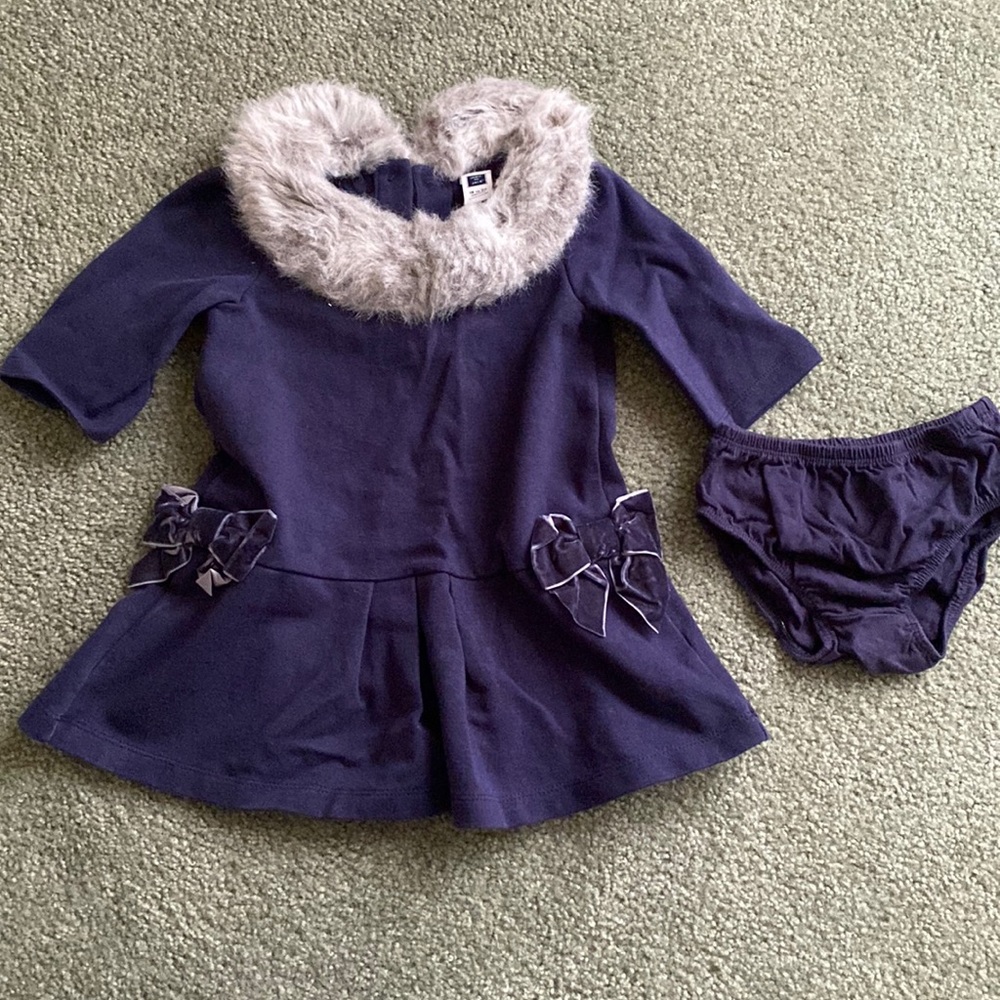 Janie and Jack navy winter dress
